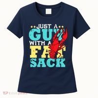 Crawfish Boil Funny Just A Guy With A Fat Sack Crawfish Women's T-Shirt thumb 0