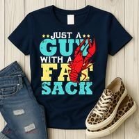 Crawfish Boil Funny Just A Guy With A Fat Sack Crawfish Women's T-Shirt thumb 3