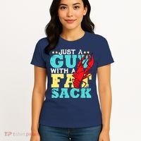Crawfish Boil Funny Just A Guy With A Fat Sack Crawfish Women's T-Shirt thumb 4