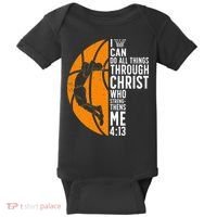 Cool Basketball For Sport Game Basketball Player Baby Bodysuit thumb 0