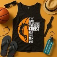 Cool Basketball For Sport Game Basketball Player Tank Top thumb 4