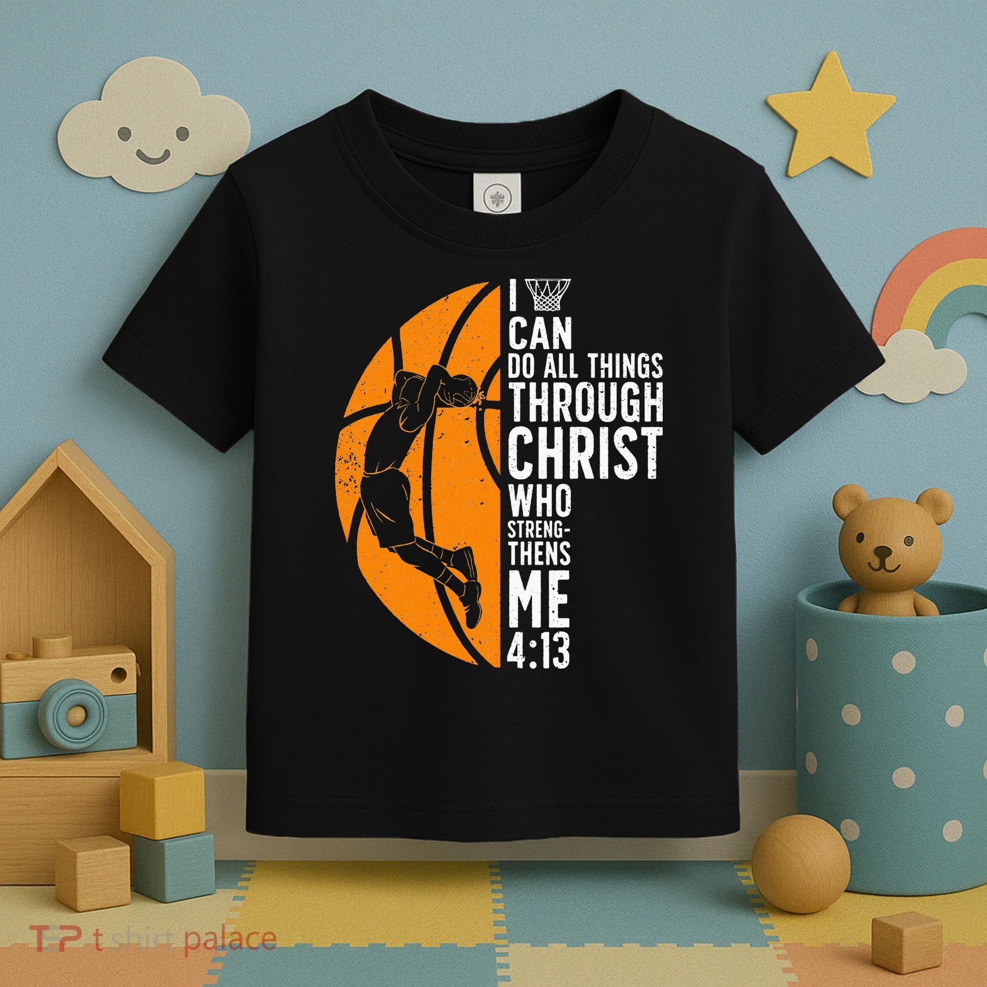Cool Basketball For Sport Game Basketball Player Toddler T-Shirt