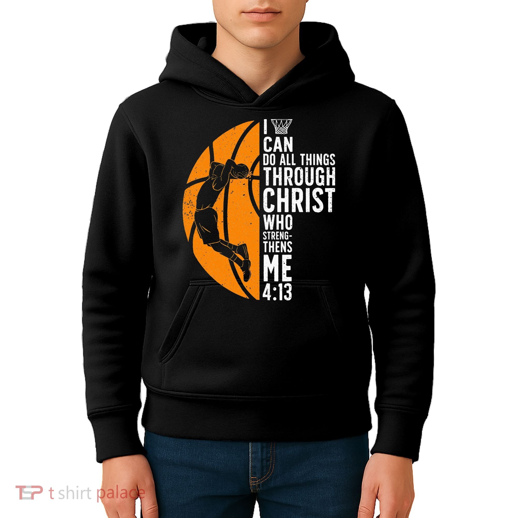 Cool Basketball For Sport Game Basketball Player Kids Hoodie