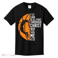 Cool Basketball For Sport Game Basketball Player Kids T-Shirt thumb 0