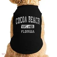 Cocoa Beach Florida Fl Vintage Established Doggie Tank thumb 0