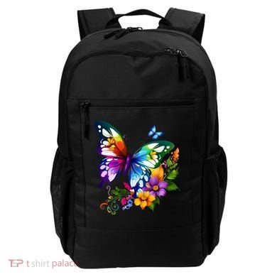 Colorful Butterfly Floral Backpack