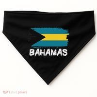 Cool Bahamas Flag USA-Made Doggie Bandana thumb 0