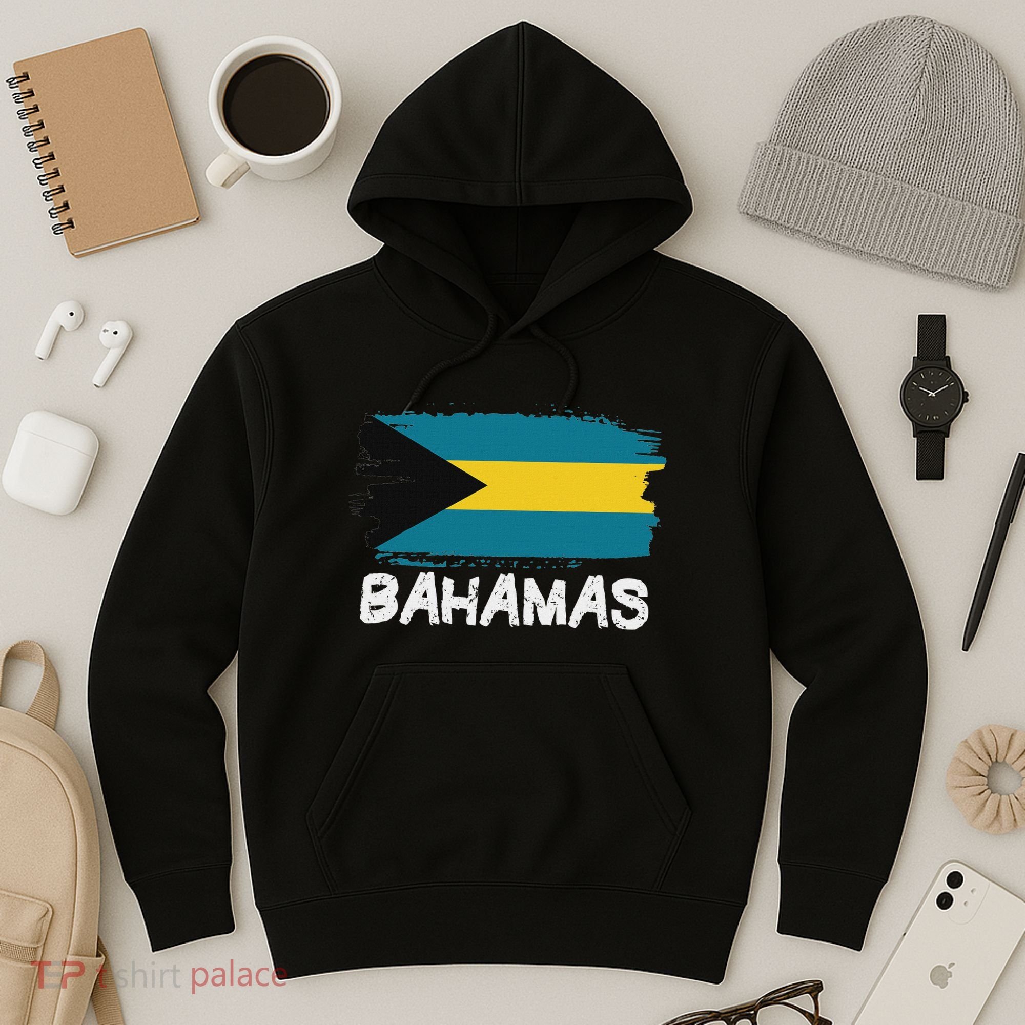 Cool Bahamas Flag Hoodie