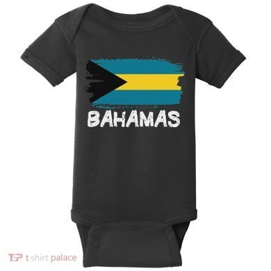 Cool Bahamas Flag Baby Bodysuit