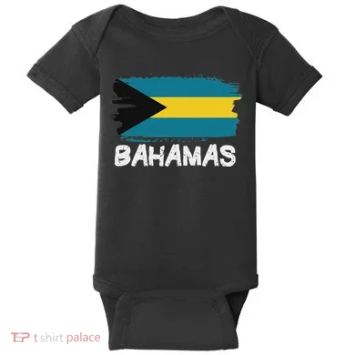 Cool Bahamas Flag Baby Bodysuit