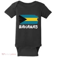 Cool Bahamas Flag Baby Bodysuit thumb 0