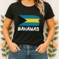 Cool Bahamas Flag Women's T-Shirt thumb 2