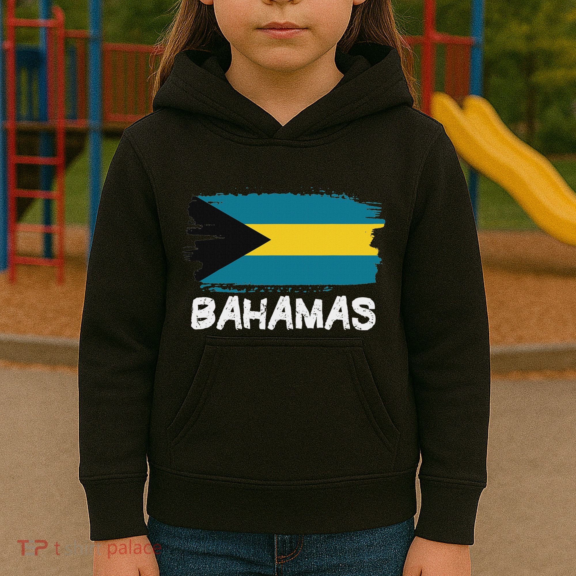 Cool Bahamas Flag Kids Hoodie