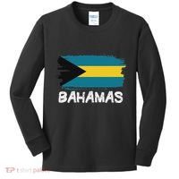 Cool Bahamas Flag Kids Long Sleeve Shirt thumb 0