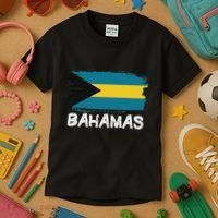 Cool Bahamas Flag Kids T-Shirt thumb 3