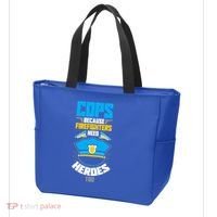 Cops Because Firefighters Need Heroes Too Great Gift Tote Bag thumb 3