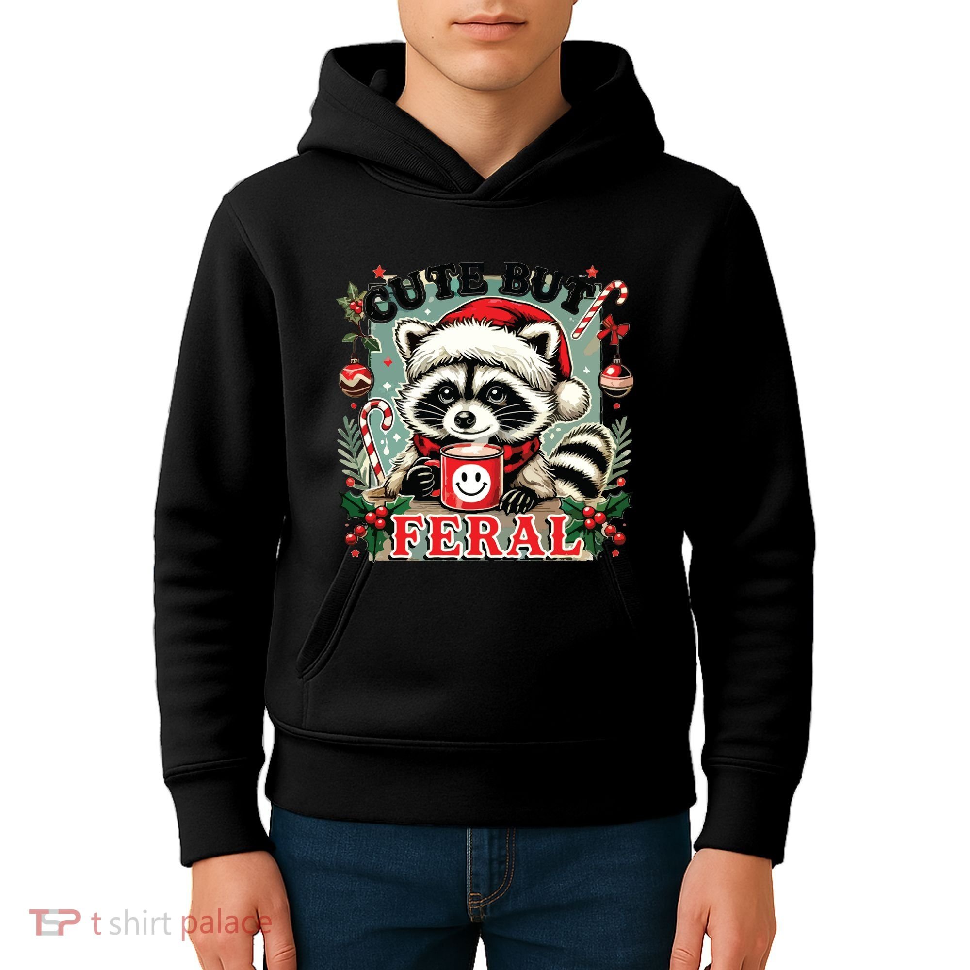 Cute But Feral Kids Hoodie