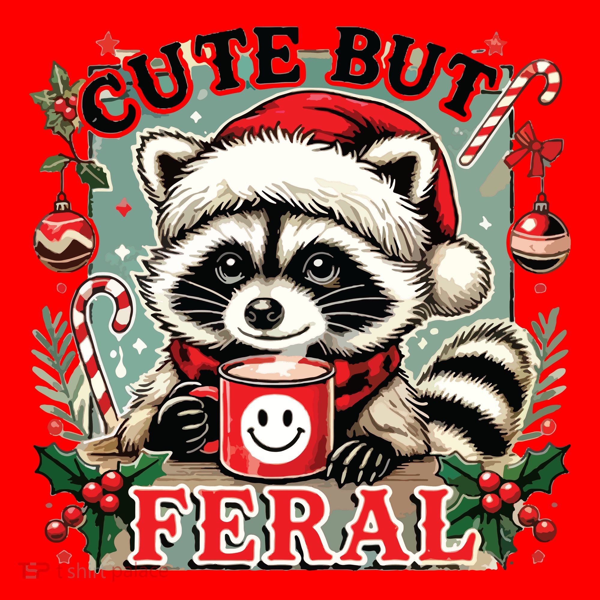 Cute But Feral Santa Hat
