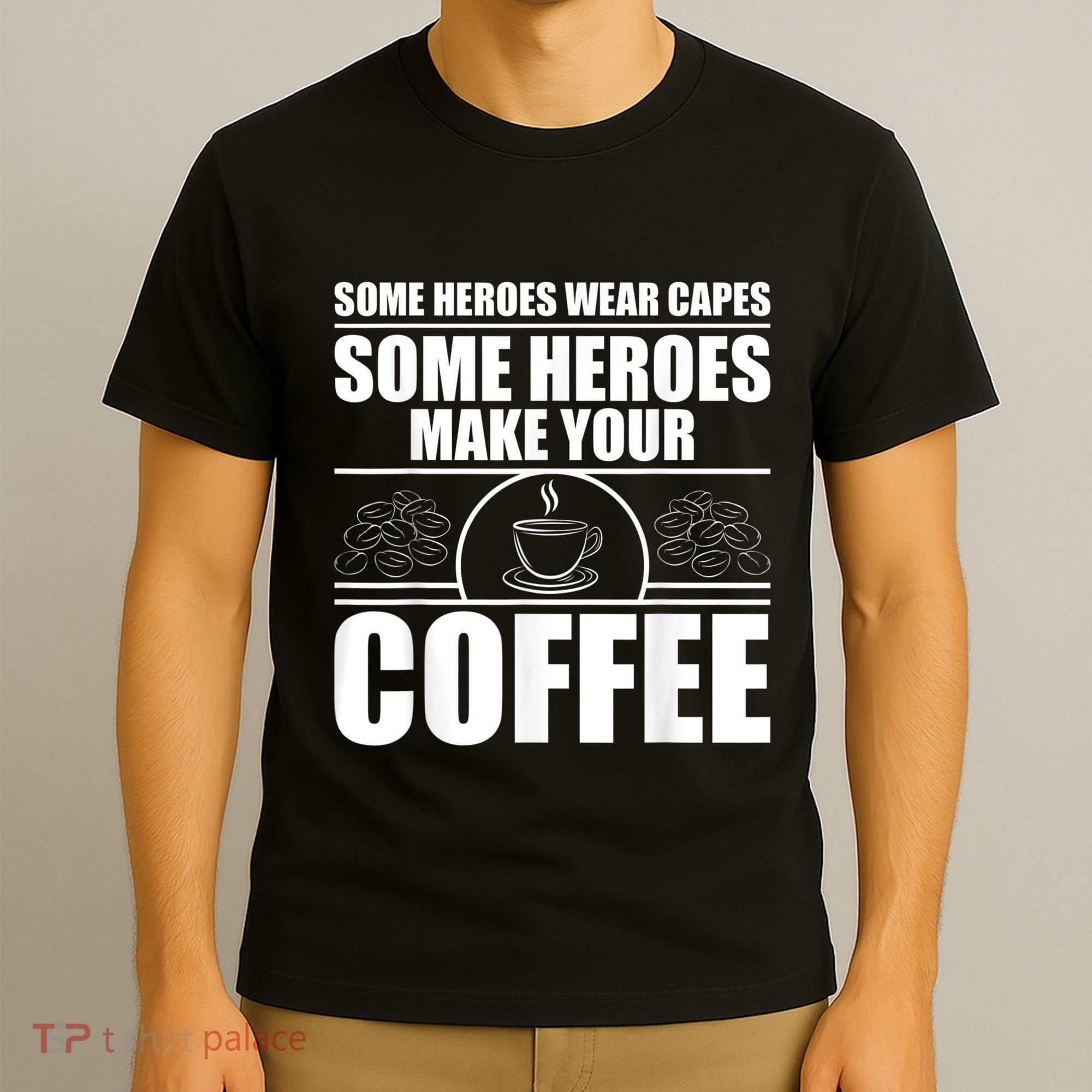 Cool Barista For Men Women Espresso Latte Art Coffee Beans T-Shirt