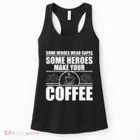 Cool Barista For Men Women Espresso Latte Art Coffee Beans Women's Tank Top thumb 0