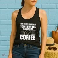 Cool Barista For Men Women Espresso Latte Art Coffee Beans Women's Tank Top thumb 2
