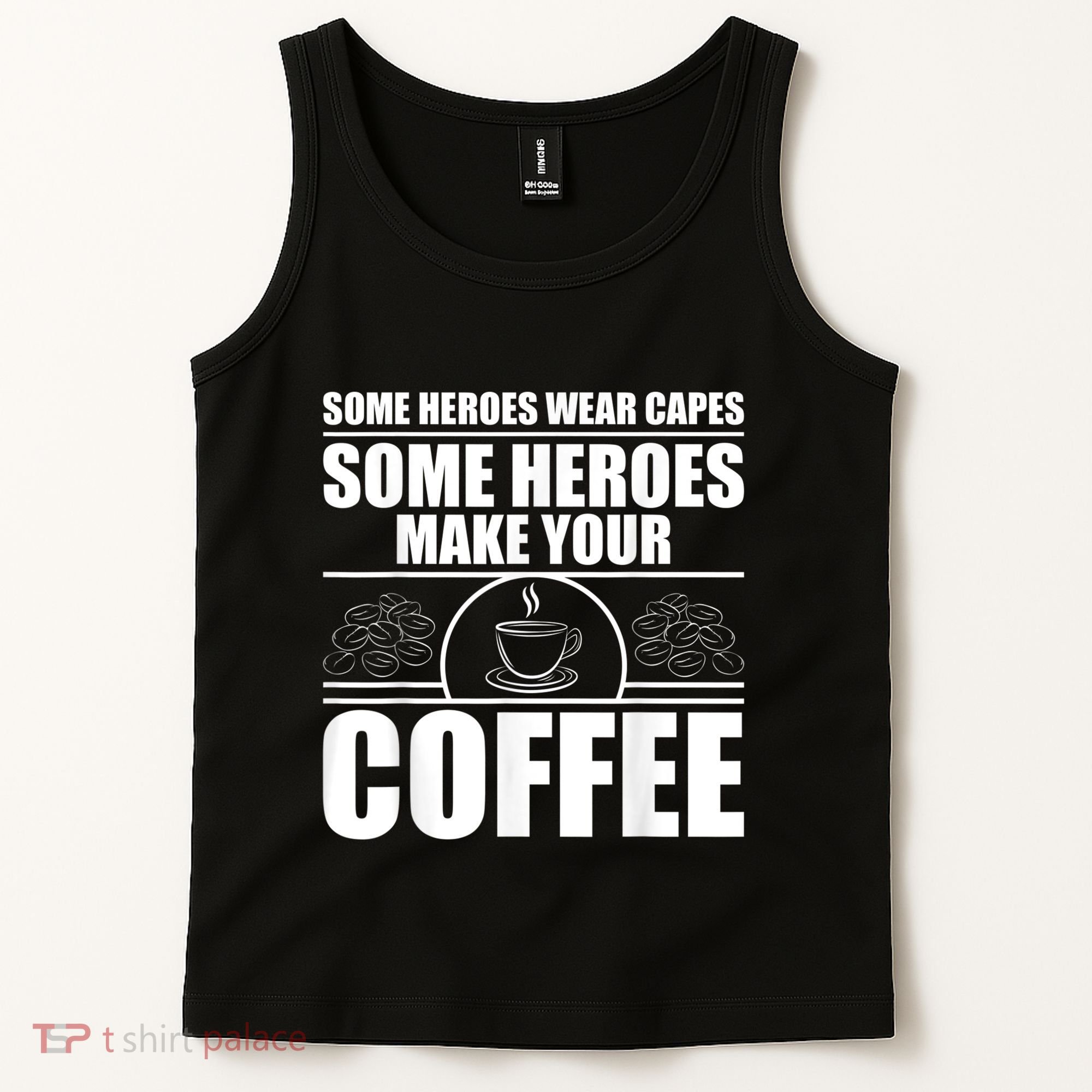 Cool Barista For Men Women Espresso Latte Art Coffee Beans Tank Top
