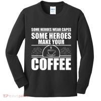Cool Barista For Men Women Espresso Latte Art Coffee Beans Kids Long Sleeve Shirt thumb 0
