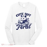 Cute But Feral Possum Outfits Funny Opossum Long Sleeve Shirt thumb 0