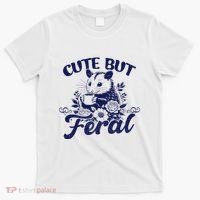 Cute But Feral Possum Outfits Funny Opossum T-Shirt thumb 0