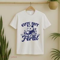 Cute But Feral Possum Outfits Funny Opossum T-Shirt thumb 2