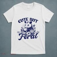 Cute But Feral Possum Outfits Funny Opossum T-Shirt thumb 5