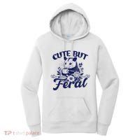 Cute But Feral Possum Outfits Funny Opossum Women's Hoodie thumb 0