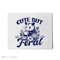 Cute But Feral Possum Outfits Funny Opossum Mousepad thumb 0