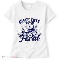Cute But Feral Possum Outfits Funny Opossum Women's T-Shirt thumb 0