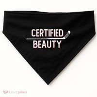 Certified Beauty Funny Ice Hockey Slang Wheel Snipe Celly Cool Gift USA-Made Doggie Bandana thumb 0