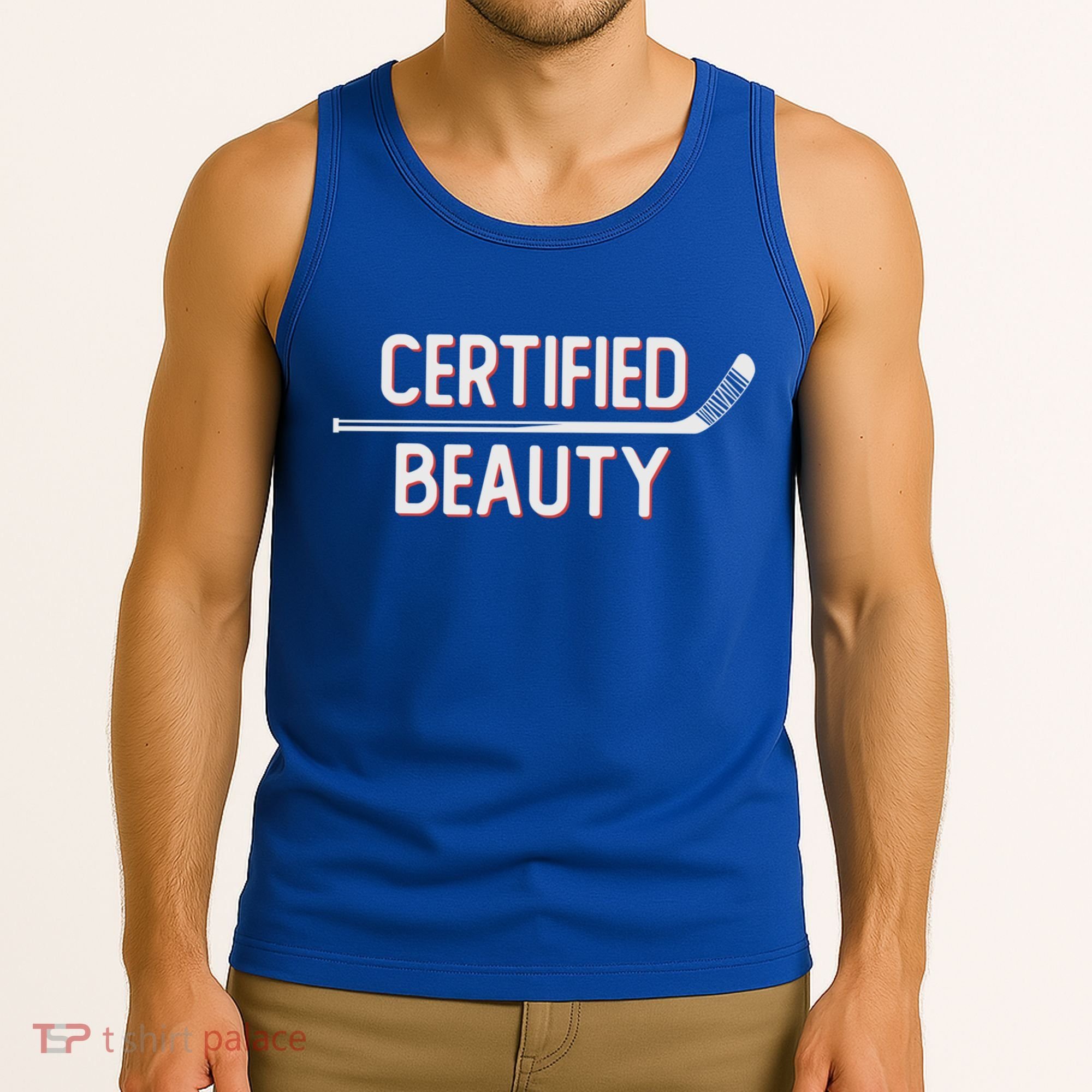 Certified Beauty Funny Ice Hockey Slang Wheel Snipe Celly Cool Gift Tank Top