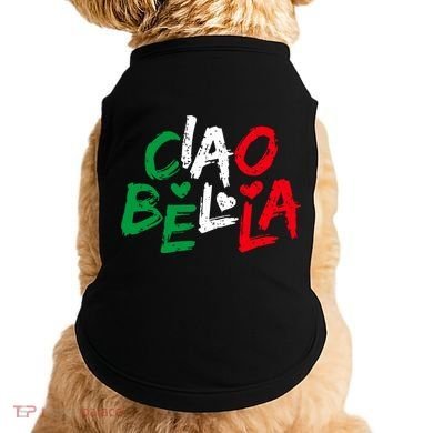 Ciao Bella For Italians Italy Flag Doggie Tank