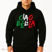 Ciao Bella For Italians Italy Flag Hoodie thumb 2
