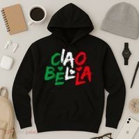 Ciao Bella For Italians Italy Flag Hoodie thumb 3