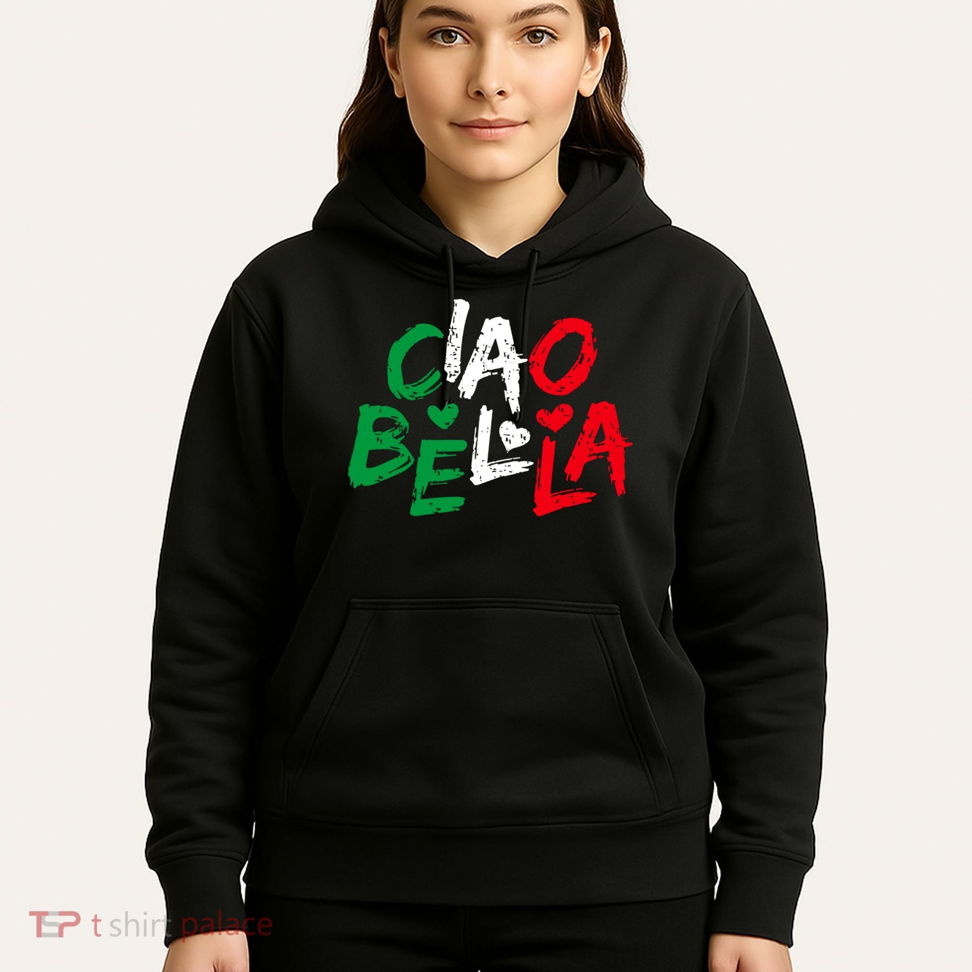 Ciao Bella For Italians Italy Flag Hoodie