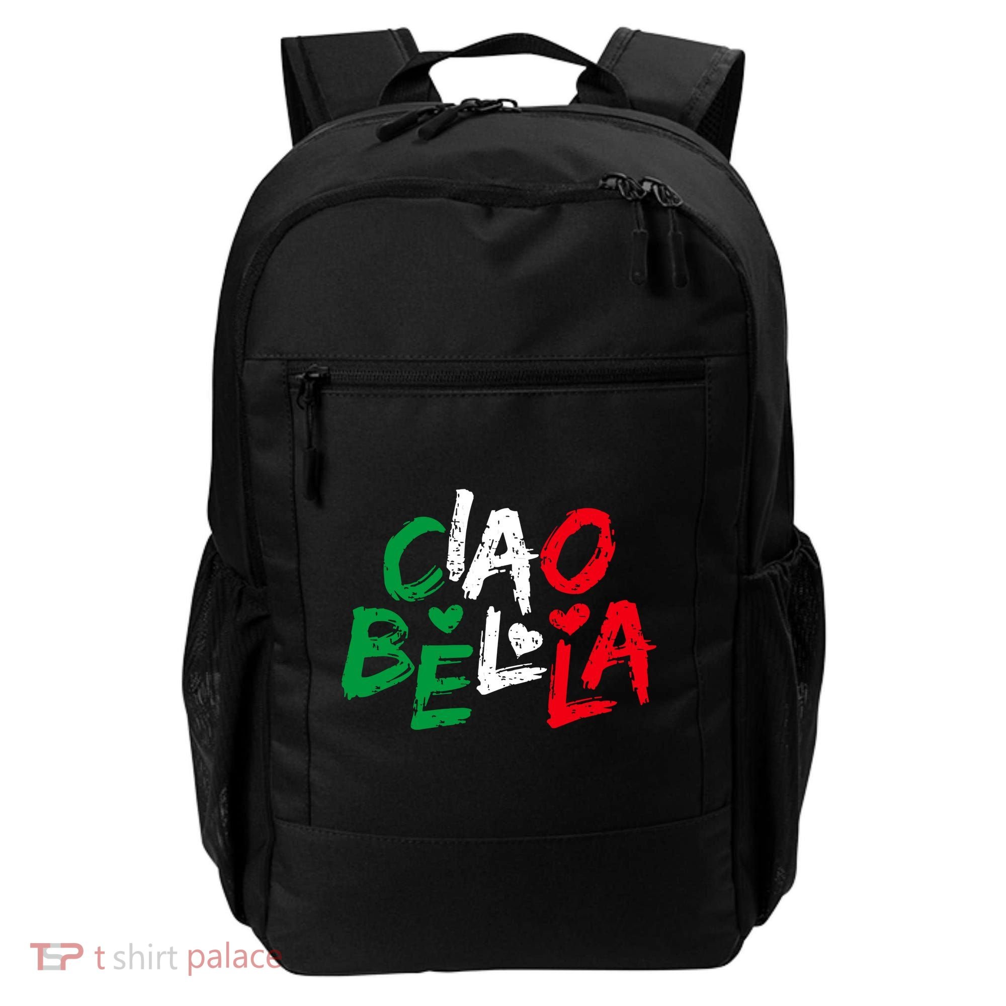 Ciao Bella For Italians Italy Flag Backpack