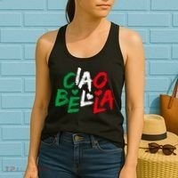 Ciao Bella For Italians Italy Flag Women's Tank Top thumb 2