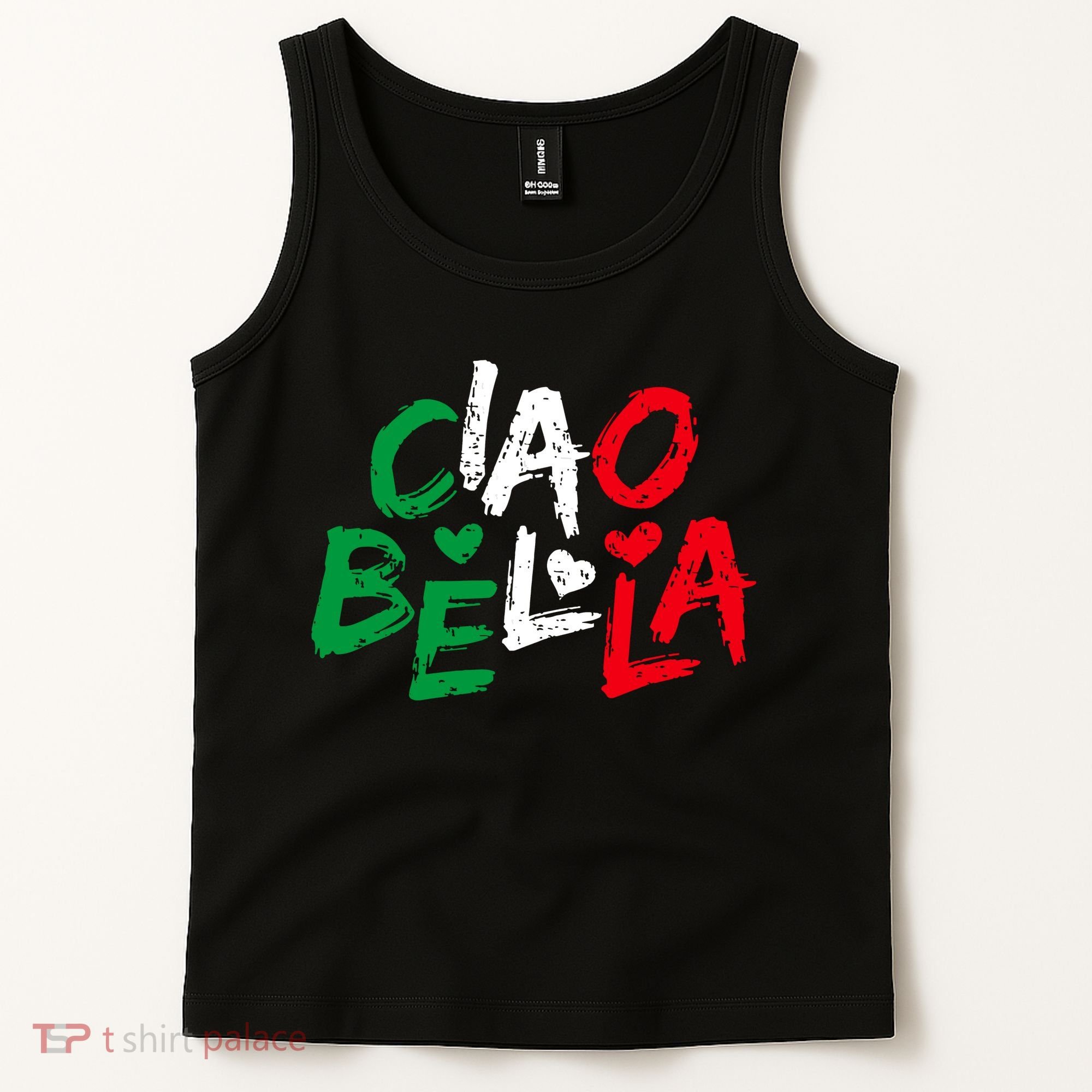 Ciao Bella For Italians Italy Flag Tank Top