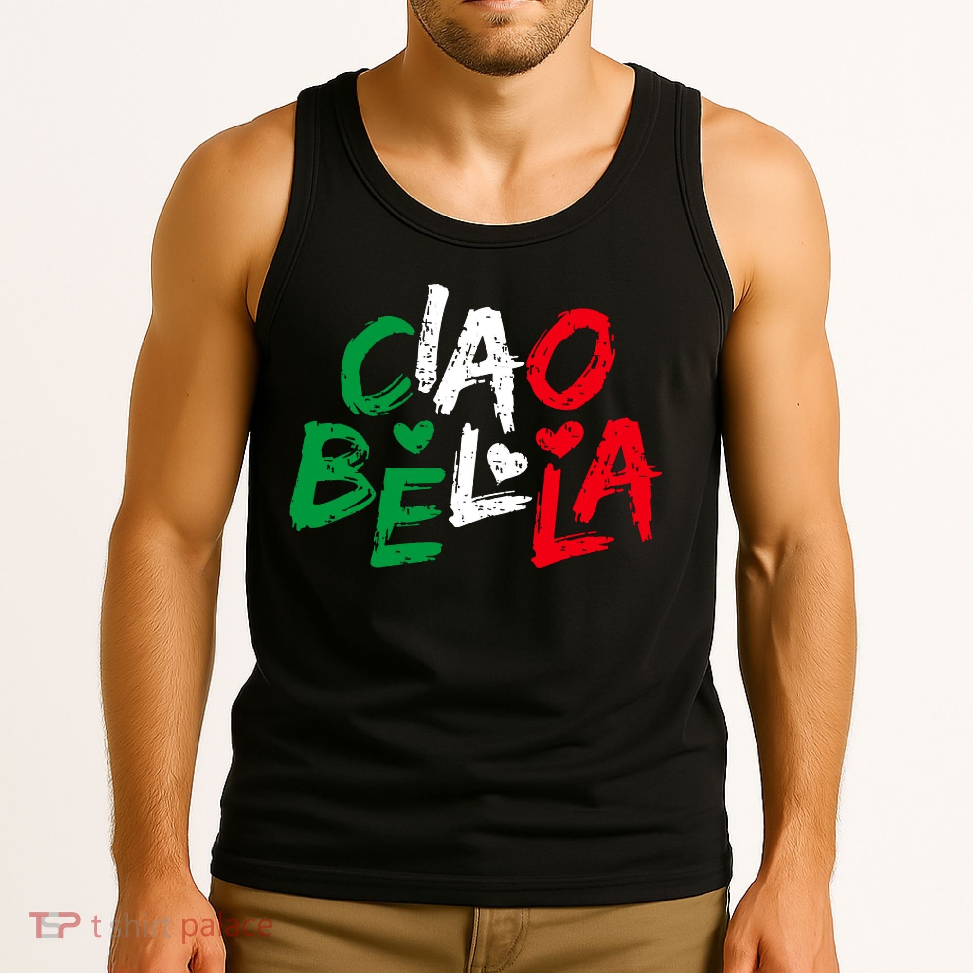 Ciao Bella For Italians Italy Flag Tank Top