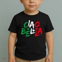 Ciao Bella For Italians Italy Flag Toddler T-Shirt thumb 2