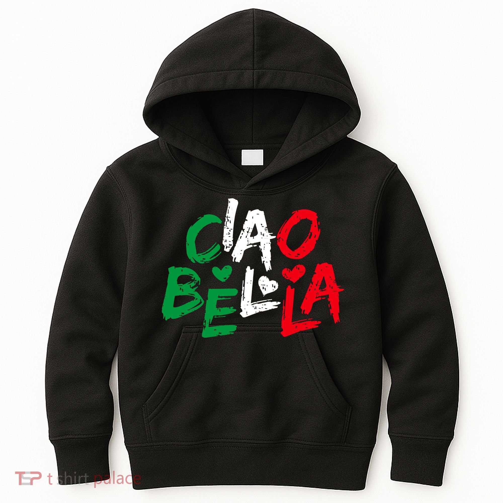 Ciao Bella For Italians Italy Flag Kids Hoodie