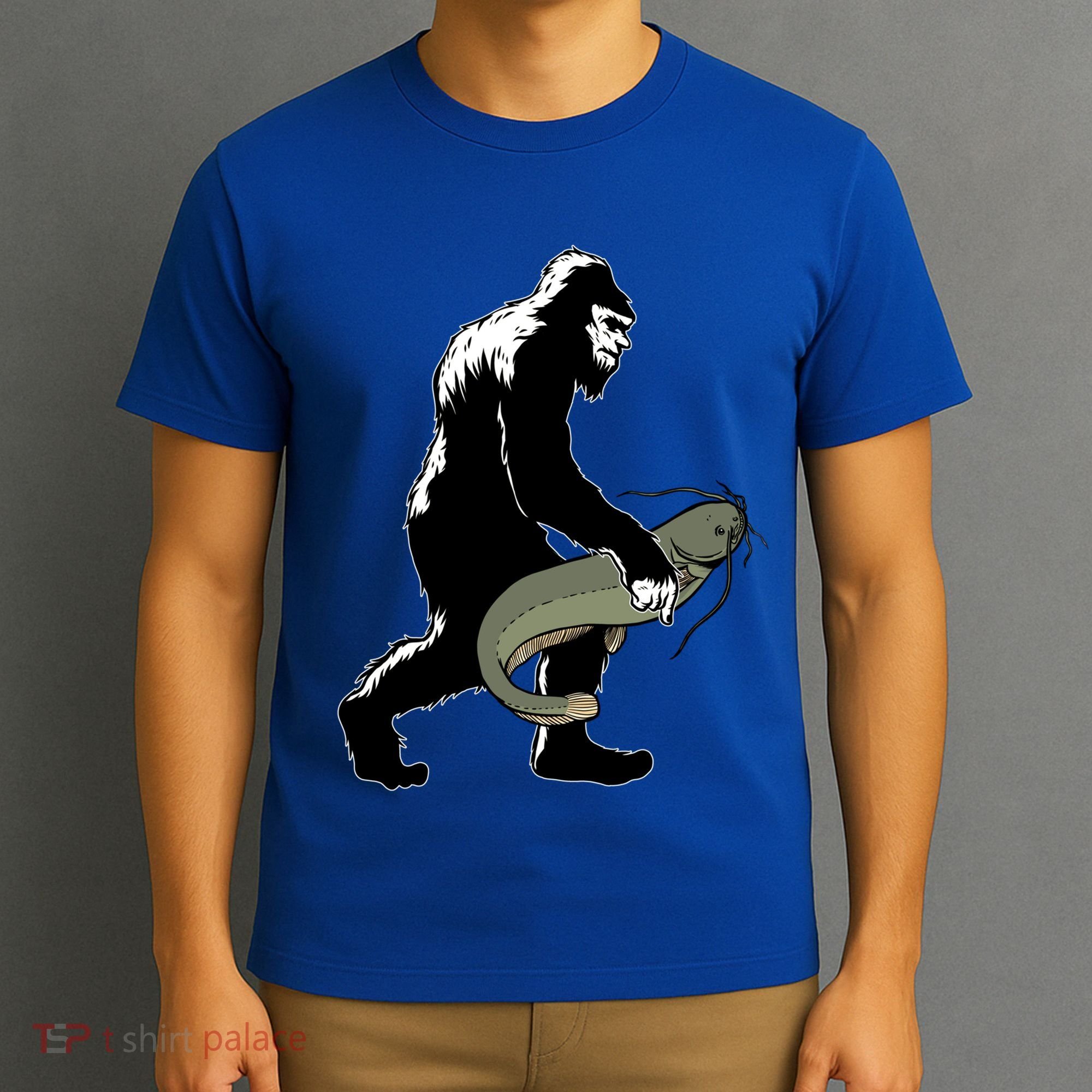 Catfish Bigfoot Fisher Fishing Fisher Catfishing Meaningful Gift T-Shirt