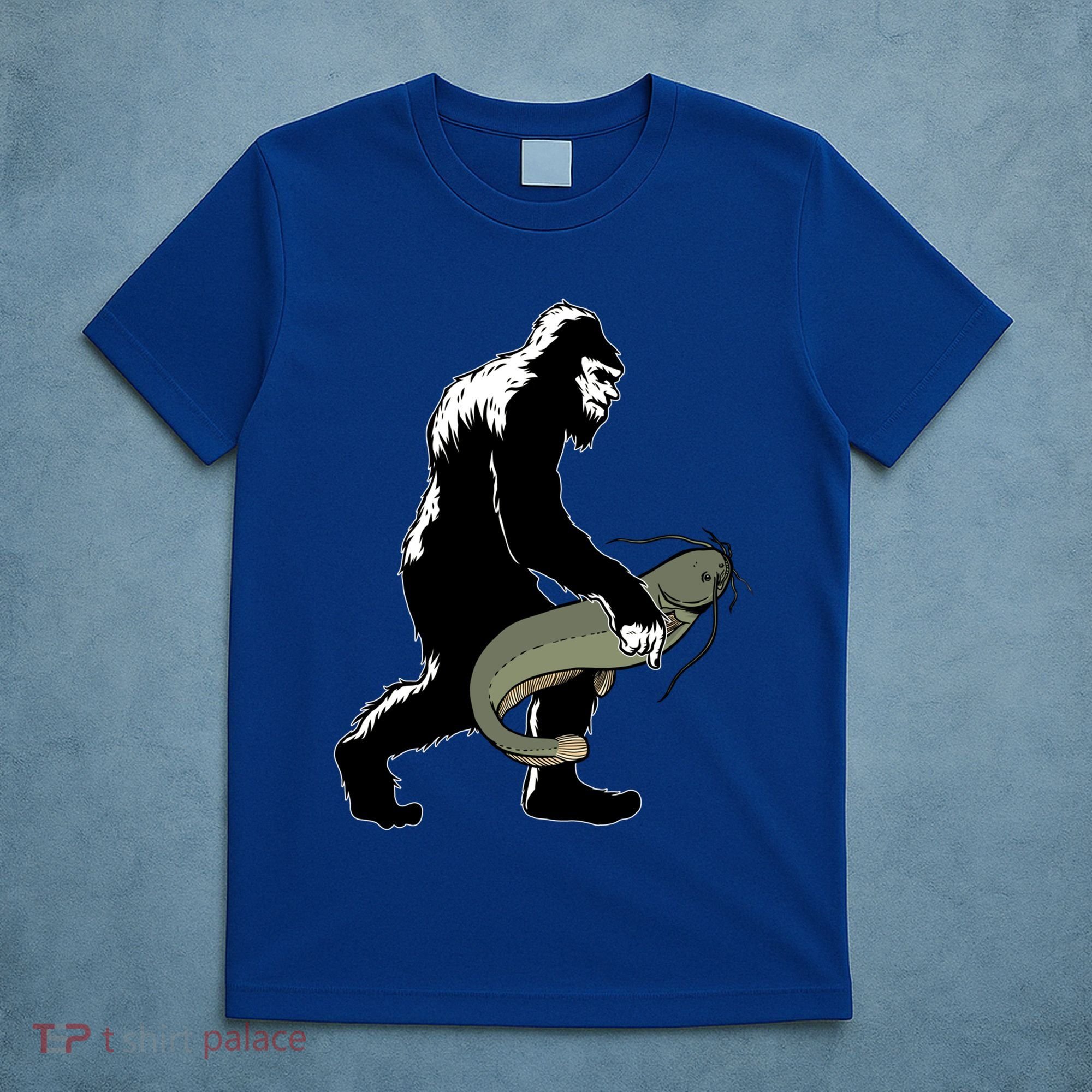 Catfish Bigfoot Fisher Fishing Fisher Catfishing Meaningful Gift T-Shirt