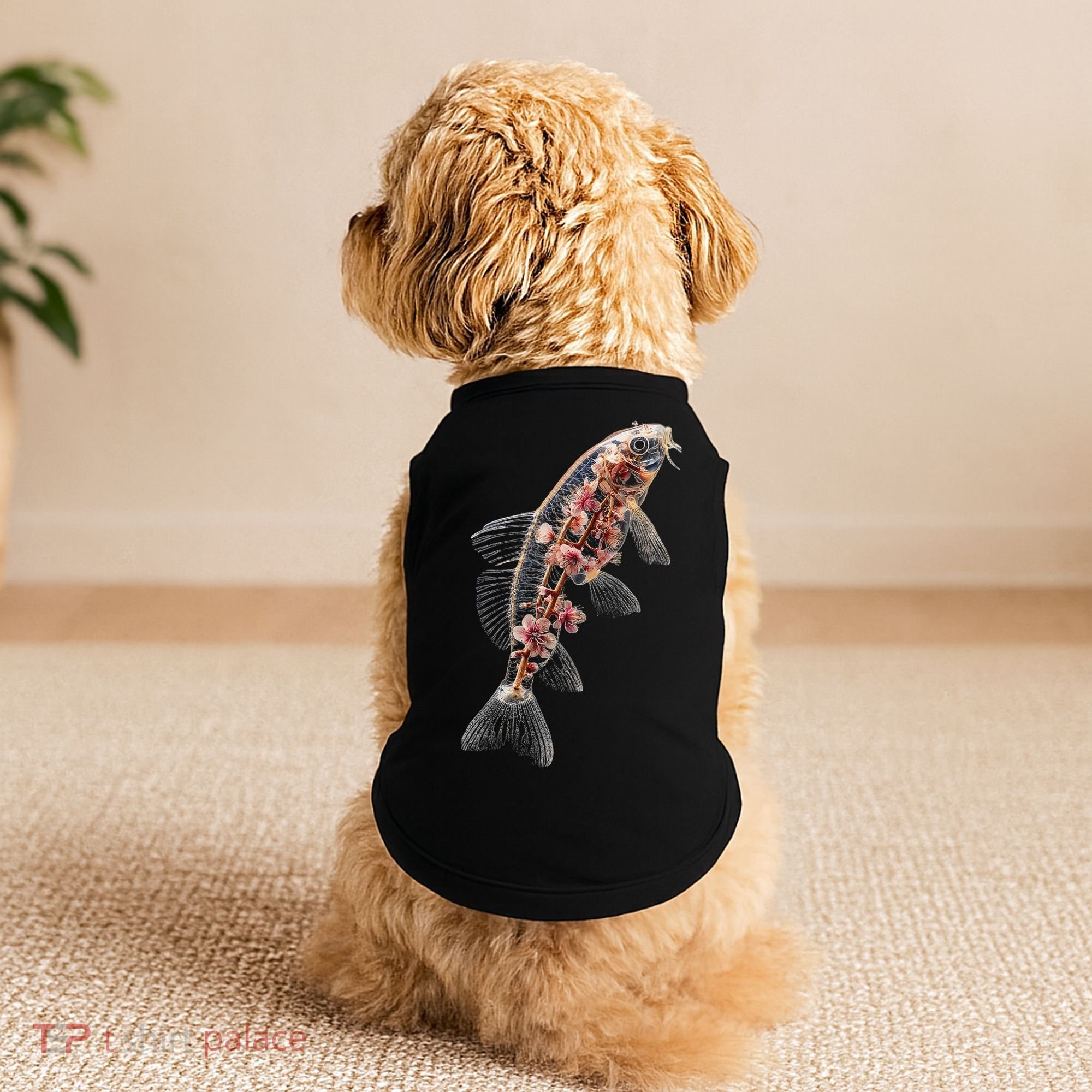 Cherry Blossom Fish Tranquil Waters Fusion Doggie Tank