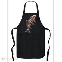 Cherry Blossom Fish Tranquil Waters Fusion Apron thumb 0